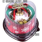 Vánoční dort Merry Christmas - bavlněný ručník