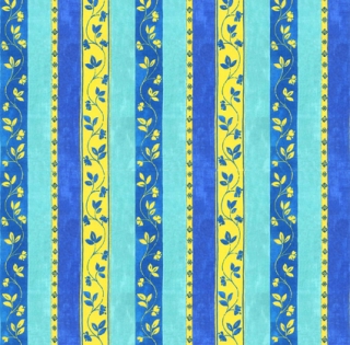 Proužky 2 modrá - bavlna, polyester