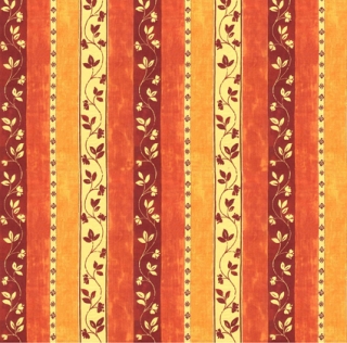 Proužky 2 oranž - bavlna, polyester
