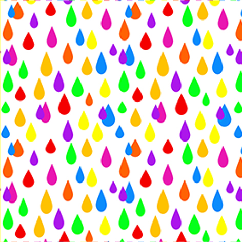 metráž barevné kapky