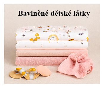 Bavlněné dětské látky s veselými vzory – metráž na oblečení i doplňky