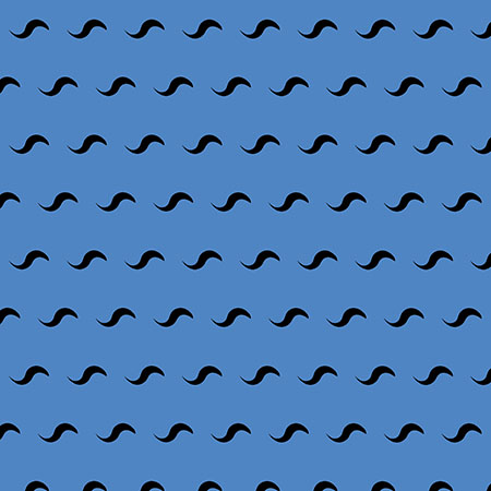 latky metraz vlnky cerne na modre