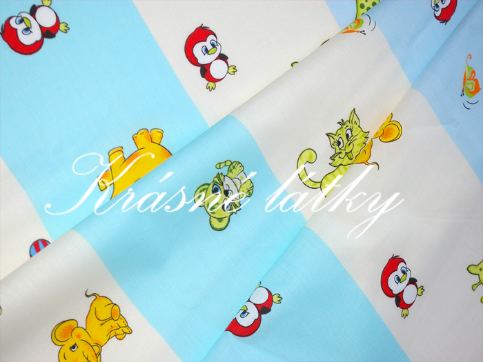 Zvířátka šíře 220 cm velmi pěkná kvalita 100%bavlna