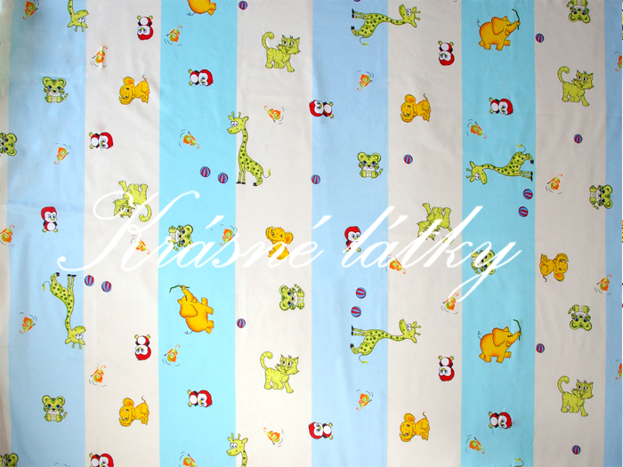 Zvířátka šíře 220 cm velmi pěkná kvalita 100%bavlna