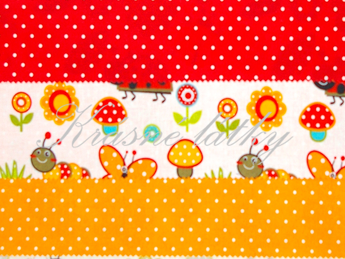 značková metráž v pěkné kvalitě drobný vzor Na louce - š. 160 cm 100% bavlna růž.