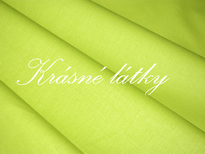 Zelené jablíčko 2 -  bavlněné plátno v šíři 160 cm, příjemné na dotek, hebké 