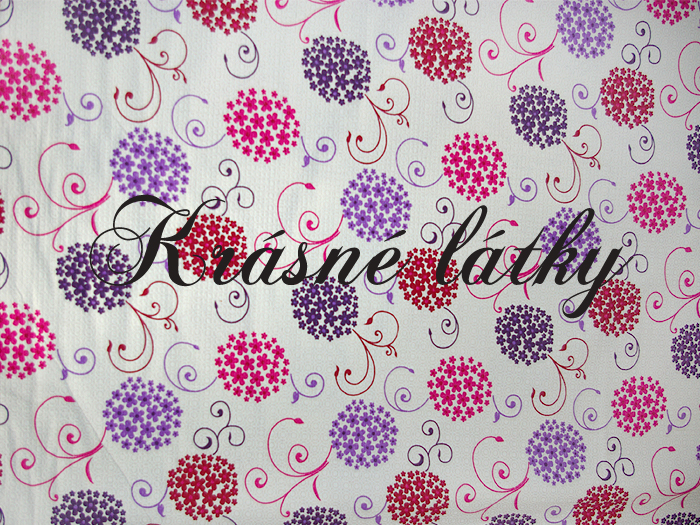 Vaflové piké Florentina- 100% bavlna š. 240cm, krásná pevná růž-fialová