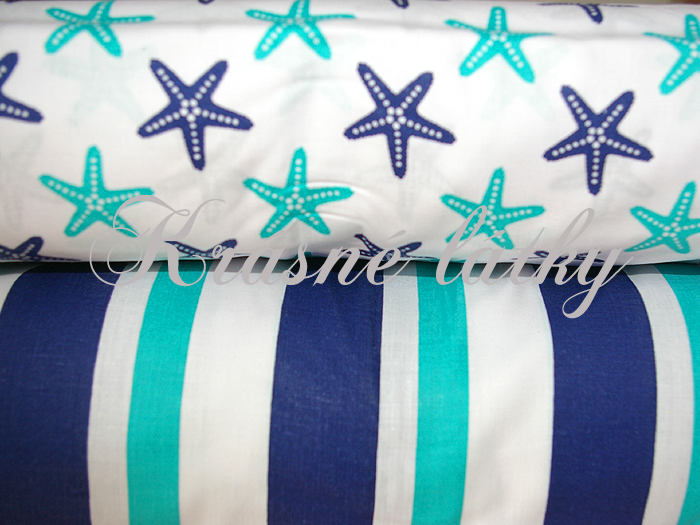 Námořnické - 100% bavlna, š. 160 cm, 130 g/m2