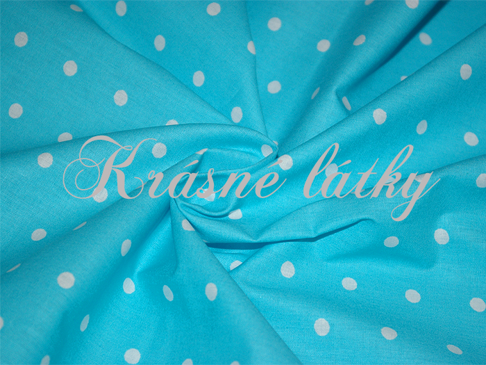 Bílé puntíky 7mm /fialová š. 240 cm, 100% bavlna  