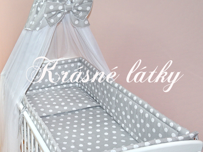 Malinový puntík cca 7mm š. 160, 135 g/m2