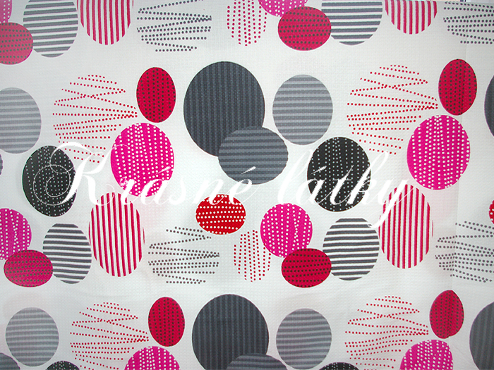 Vyprodáno Vaflové piké Oplatky 100% bavlna š. 240cm, krásná kvalita růžové