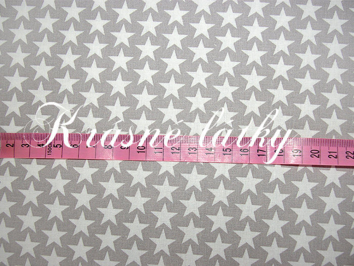 Hvězdy růžové, ostré drobné hvězdičky - 100% bavlna, š. 160 cm, 120 g/m2