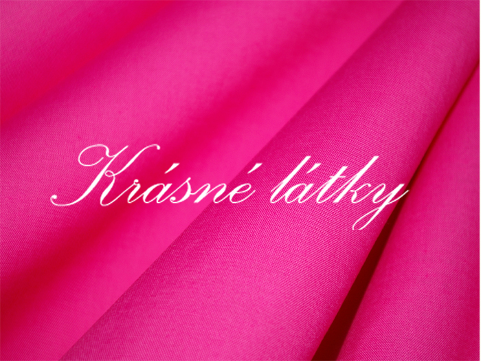 Růžové - malinové plátno š. 140 cm, jednobarevná bavlněná metráž
