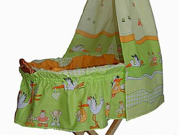 Čáp zelená - 100% bavlna 