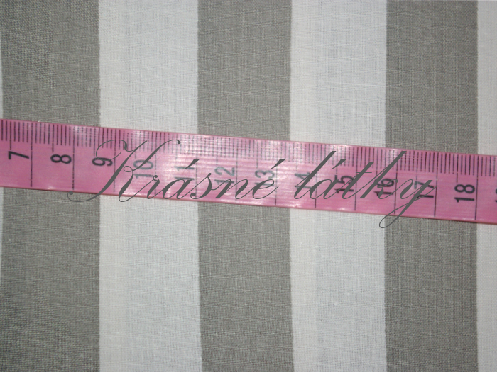 Černý proužek 100% bavlna, 135g/m2