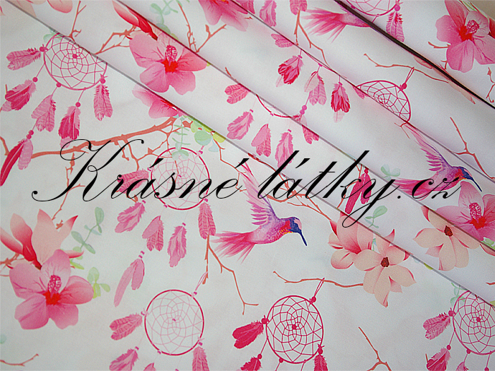 Lapač snů máta - 100% bavlna, š. 160 cm, 150 g/m2