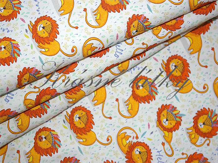 Teplákovina Lev Samson š. 155 cm bavlna, 240 g/m2