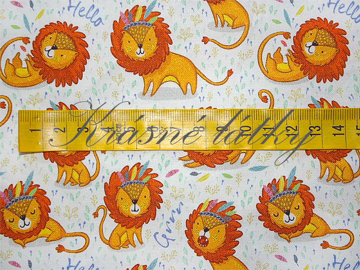 Teplákovina Lev Samson š. 155 cm bavlna, 240 g/m2