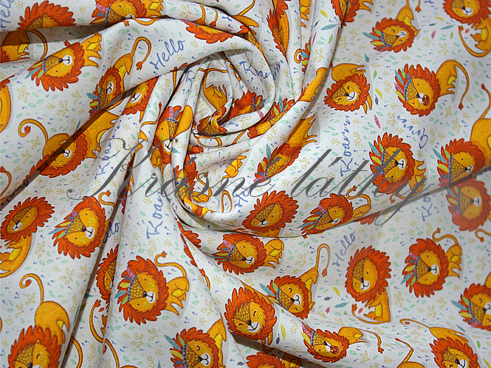 Teplákovina Lev Samson š. 155 cm bavlna, 240 g/m2