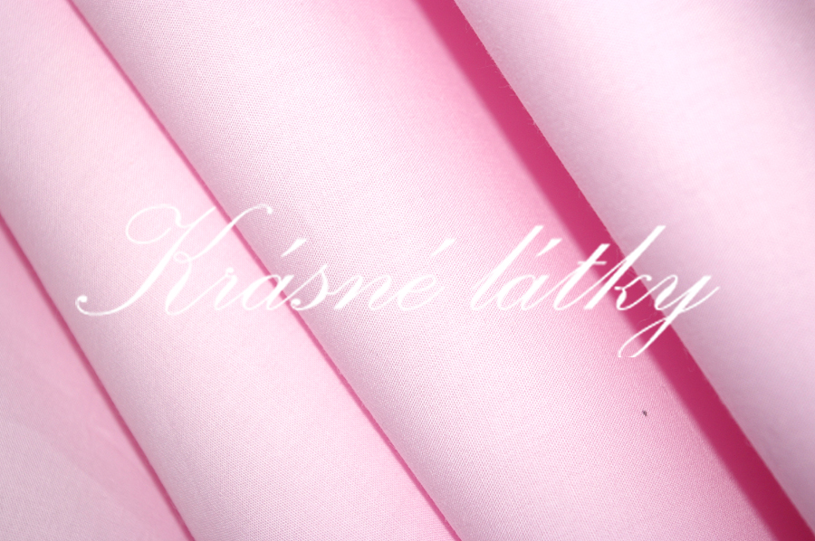 Jemně růžové heboučké plátýnko na dětská prostěradla, šíře 220 cm