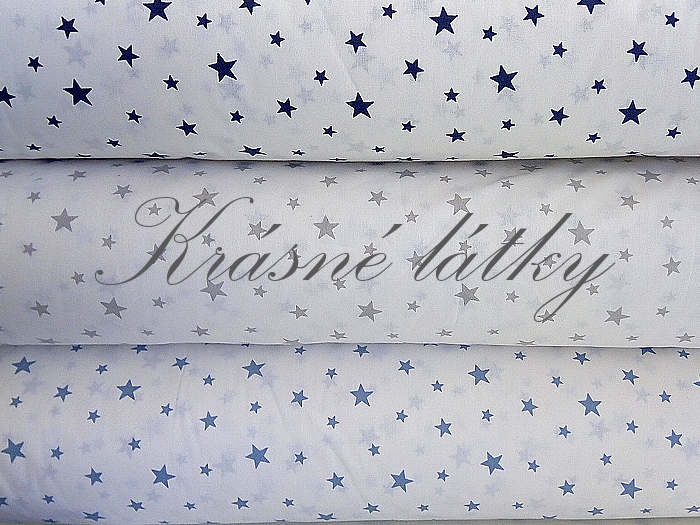 240 52 cm Béžové hvězdy na bílém podkladu 100% bavlna š. 240cm krásná kvalita,jemné na dotek m