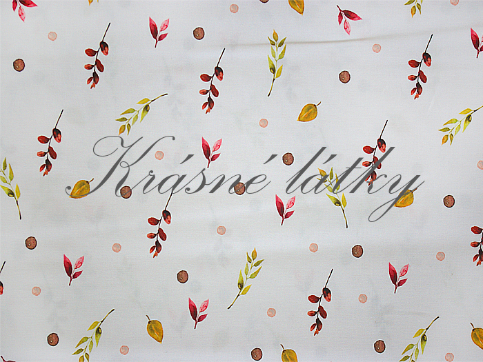 160 x 120 cm Podzimní lístky š. 160 cm bavlna, 150 g/m2