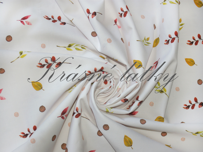 160 x 120 cm Podzimní lístky š. 160 cm bavlna, 150 g/m2