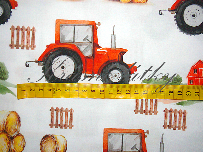 Traktor - 100% bavlna, š. 160 cm bavlna, 130 g/m2