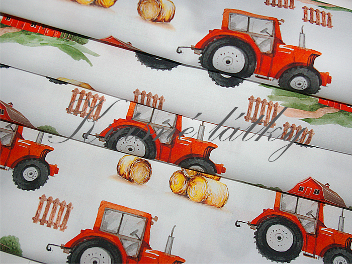Traktor - 100% bavlna, š. 160 cm bavlna, 130 g/m2