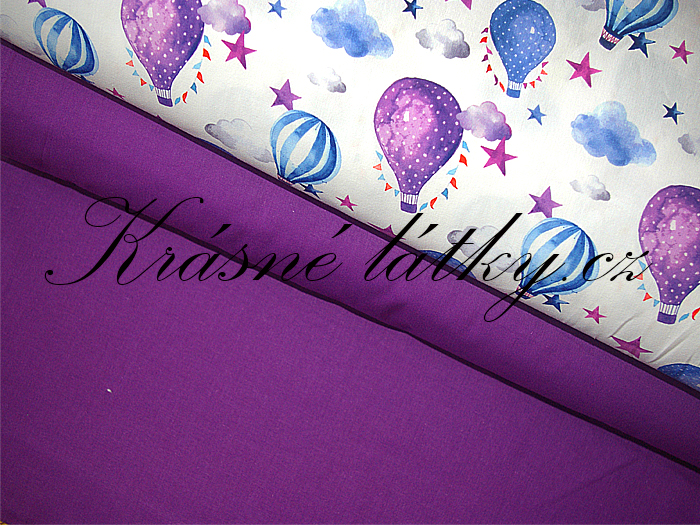 Balóny - 100% bavlna, š. 160 cm bavlna, 130 g/m2