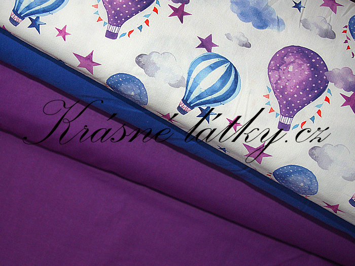 Balóny - 100% bavlna, š. 160 cm bavlna, 130 g/m2