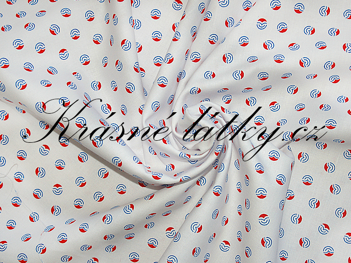 Role 91 m ZDRAVOTNÍ PLÁTNO potištěná 100% bavlna, praní na 95°C, š. 150 cm, zdravotní látky metráž