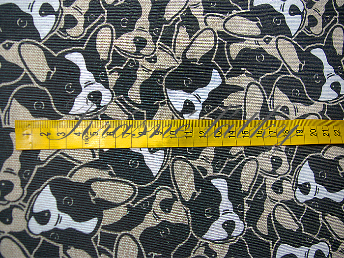 280 x 91 cm Buldočci - 60% bavlna, 40% polyester, š. 280 cm, 180 g/m2, dětské látky metráž