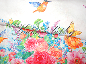 140 x 98 cm Kolibřík - 60% bavlna, 40% polyester, š. 140 cm, 180 g/m2, dětské látky metráž