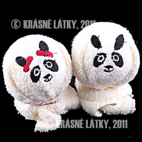 Panda - 2x bavlněný ručník