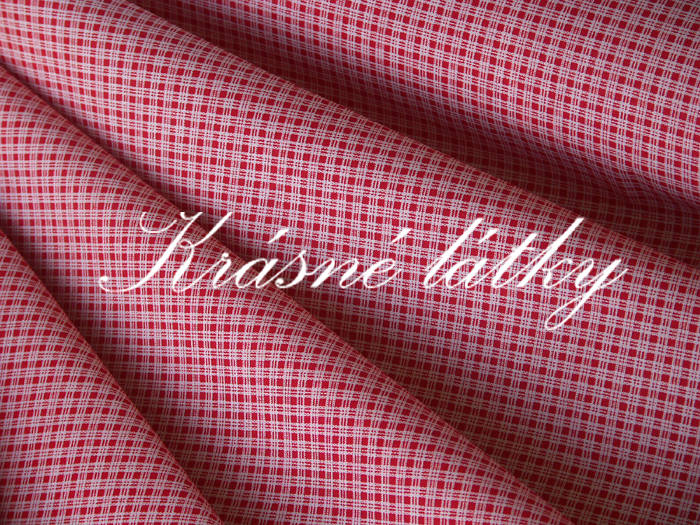 Kostička modrá - bavlněné plátno