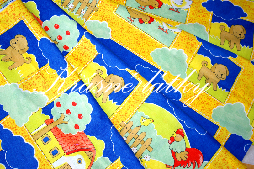 Zvířátka z farmy - 100% bavlněné plátno