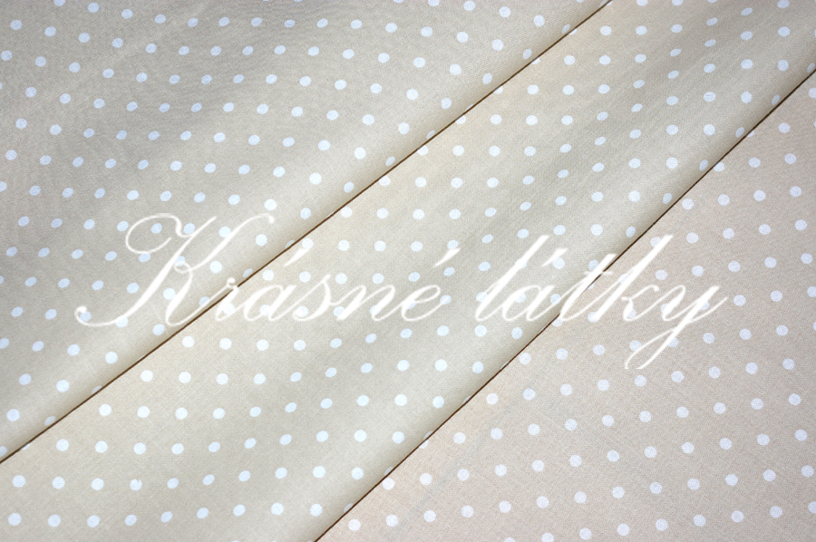 vyprodáno Okrový puntík, š. 150, 145 g/m2