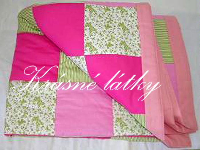 Patchworková deka, sedací vak, kelímek na pastelky