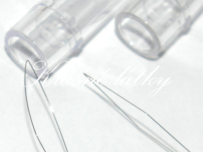 Navlékač nití v plastovém pouzdře, délka 80mm 