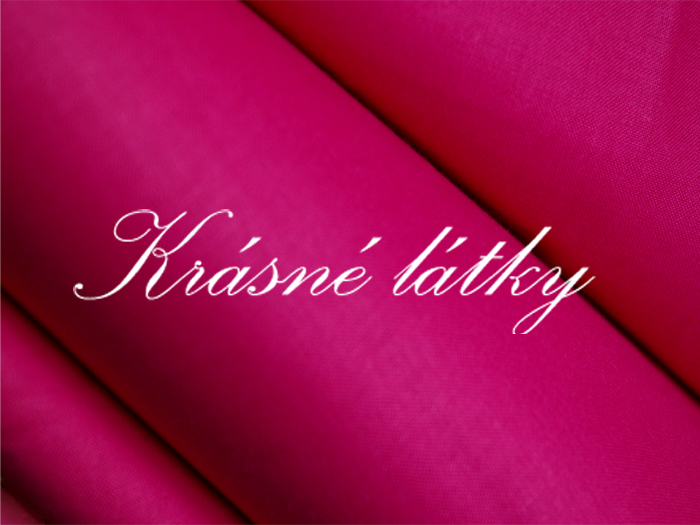 Fuchsiová  š. 150 cm,pěkná kvalita, jednobarevná bavlněná metráž