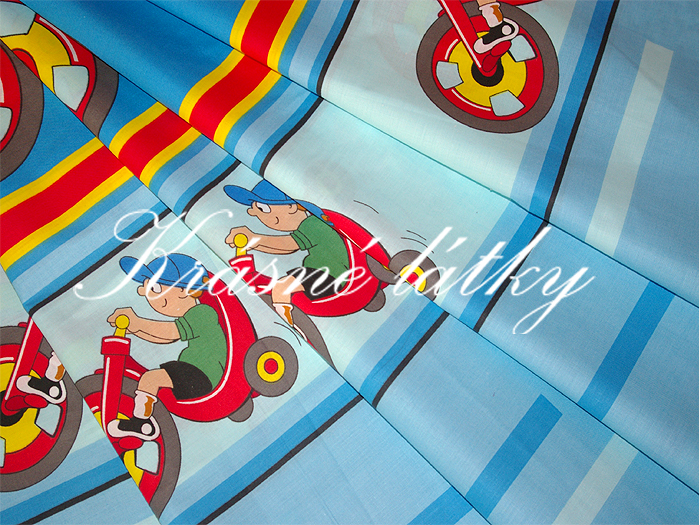 Vyprodáno Metráž motorka 100% bavlna