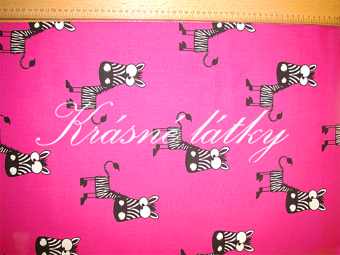 Zebra (Madagaskar) - 100% bavlna vysoké kvality, š. 160 cm, zebry r