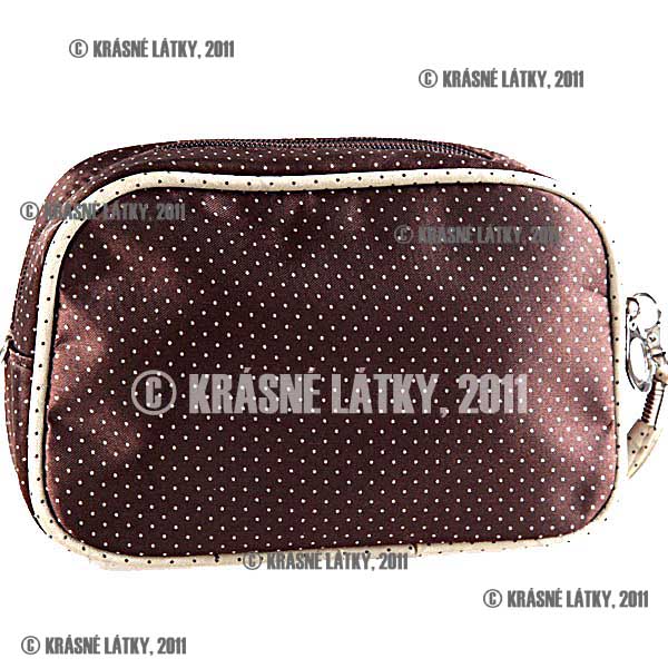 Saténová kosmetická etue/taštička se zrcátkem 5