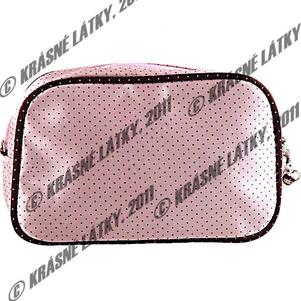 Saténová kosmetická etue/taštička se zrcátkem 2