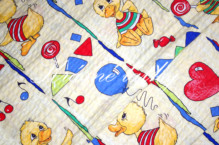 Kačenky - 100% bavlna, bavlněná metráž, dětská metráž, bavlněné látky