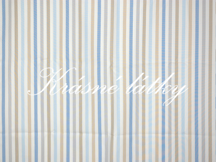 Proužek v pastelových barvách - šíře 150 cm,pevnější látka např. na  čalounění