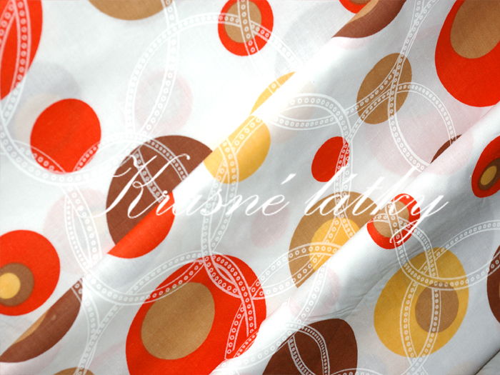 Kolečka oranžovo hnědá - šíře 240 cm