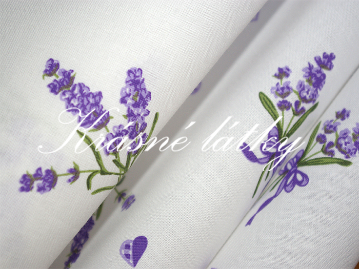 Levandule - bavlněné plátno š.150, 145g/m2