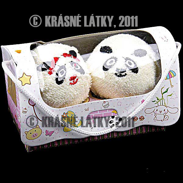 Panda - 2x bavlněný ručník